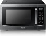 TOSHIBA ML-EM45PIT(BS) Countertop Microwave Oven with Inverter Technology. Kitchen Essentials. Smart Sensor. Auto Defrost. 1.6 Cu.ft. 13.6 Removable Turntable. 33lb.&1250W. Black Stainless Steel