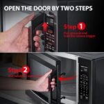 TOSHIBA ML-EM45PIT(BS) Countertop Microwave Oven with Inverter Technology. Kitchen Essentials. Smart Sensor. Auto Defrost. 1.6 Cu.ft. 13.6 Removable Turntable. 33lb.&1250W. Black Stainless Steel